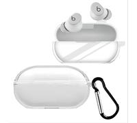 GIOPUEY Transparent Étuis Compatible avec Beats Solo Buds,Coque TPU, Case Cover Poids léger, Antichoc Case Cover - Transparent