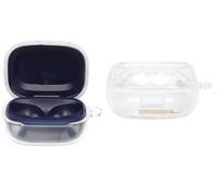 GIOPUEY Transparent Étuis Compatible avec JBL Flex Buds 4，Coque TPU, Case CoverPoids léger, Antichoc, Portable - Transparent