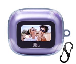 GIOPUEY Transparent Étuis Compatible avec JBL Live Flex 3/Buds 3/Beam 3, Coque TPU, Case Cover Poids léger, Antichoc, Portable - Transparent