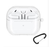 GIOPUEY Transparent Étuis Compatible avec Samsung Galaxy Buds 3/3 Pro，Coque TPU, Case CoverPoids léger, Antichoc, Portable - Transparent