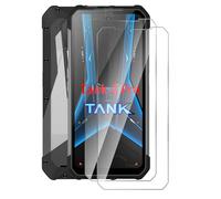 GIOPUEY Verre Trempé Compatible avec Unihertz 8849 Tank 4 Pro, 2 Pièces Verre à Haute Transmittance, Résistant Aux Rayures, Coque Compatible, Protection Écran pour Unihertz 8849 Tank 4 Pro