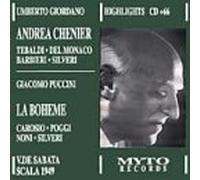 Giordano: Andrea Chenier (Highlights) / Puccini: La Boheme (Highlights) by Renata Tebaldi