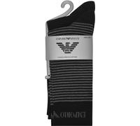 Giorgio Armani Emporio Armani 2 Pack Cotton Socks Noir 00220 ONESZ Male