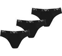 Emporio Armani CC715 EA Lot de 3 Slips de Sport pour Homme, Noir, XL
