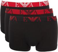 Emporio Armani Bold Monogram 3-Pack Trunk Les Troncs, Nero/Nero/Nero, XL pour des Hommes