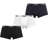 Giorgio Armani Emporio Armani 3-Pack Logo Trunks Blk/Nvy/Wh56110 Moyen Male