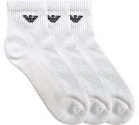 Giorgio Armani Emporio Armani 3-Pack Short Ankle Socks Blanc 00010 Tailles hommes 6-12 Male