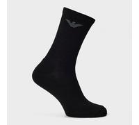 Emporio Armani Casual Cotton 3-Pack Short Socks Lot de 3 Paires de Chaussettes Courtes, Noir/Noir, Taille Unique Homme