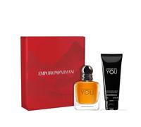 GIORGIO ARMANI Emporio Armani Stronger With You Gift Coffret eau de toilette + gel douche pour homme et femme Idéal pour un parfum longue durée 50 ml