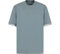 Giorgio Armani Exchange Cuff Short Sleeve T Shirt Green 1888 L Male