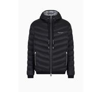 Blouson Armani Exchange - Réf. 8NZB53-ZNW3Z-0217. Couleur : Noir. Détails. - Col capuche avec cordon de serrage. - Manches longues. L