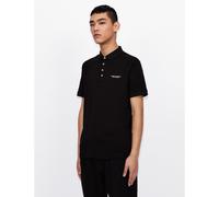 Giorgio Armani Exchange Jersey Cotton Polo Shirt Noir 1200 2XL Male