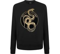 Giorgio Armani Exchange Men's Ribbed Trim Crew Sweatshirt Noir L Male