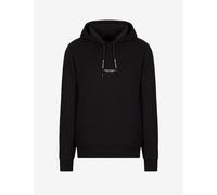 Armani Exchange Pull-Over Hooded Sweatshirt with Front Back Logo Homme Sweat à Capuche, Les Noirs, XS