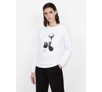Giorgio Armani Exchange Women's Crew Neck Jumper Blanc Optique 8 (XS) Female