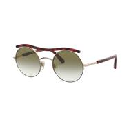 Giorgio Armani Femme Sunglass AR6082 - Couleur du Monture: Or Rose, Couleur de Lentille: Dégradé Vert