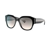 Giorgio Armani Femme Sunglass AR8140 - Couleur du Monture: Noir, Couleur de Lentille: Dégradé Marron Argent Effet Miroir