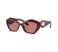 Giorgio Armani Femme Sunglass AR8187U - Couleur du Monture: Bordeaux, Couleur de Lentille: Bordeaux