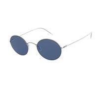 Giorgio Armani Homme AR6115T 300380 Lunettes de soleil Titane Gris Bleu Ronde Normale
