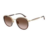 Giorgio Armani Homme Giorgio Armani AR6176 300213 Lunettes de soleil Métal Or Marron Pantos Normale Ombré