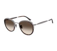 Giorgio Armani Homme Giorgio Armani AR6176 30030A Lunettes de soleil Métal Gris Marron Pantos Normale Ombré
