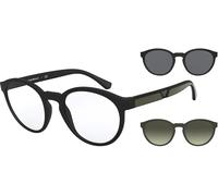 Giorgio Armani Lunettes de vue Emporio Armani EA 4152 (50421W) + Clip on Homme
