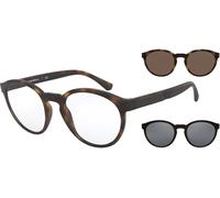 Giorgio Armani Lunettes de vue Emporio Armani EA 4152 (58021W) + Clip on Homme