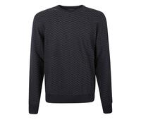 Giorgio Armani - Pull Ras Du Cou En Laine Vierge Chevron Vanis - Homme - Pulls - Multicolore - Taille: 2XL