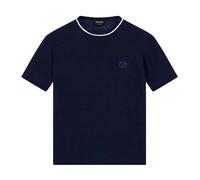 Giorgio Armani - Pull ras du cou en lin et soie - Homme - Pulls - Bleu - Taille: M