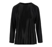 Giorgio Armani - Pull Soie Effet Brillant Col Rond - Femme - Tops - Noir - Taille: 42 FR