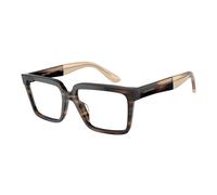 Giorgio Armani, unisex, Accessoires, Brun, Taille: 55 MM Rayé Marron Monture AR 7230U