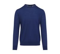 Giorgio Armani - Virgin Wool Crew Neck Sweater - Homme - Pulls - Bleu - Taille: S
