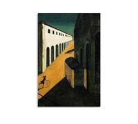 Giorgio De Chirico Peintre Surréalisme Works《Mystère et Mélancolie d'une rue》Affiches imprimées cool Art mural Impression sur toile Décoration d'intérieur Idée cadeau 60 x 90 cm
