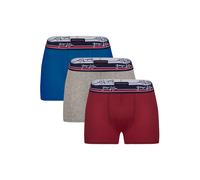 Giorgio di Mare Boxers bleu roi / gris chiné / rouge foncé / blanc, Taille S