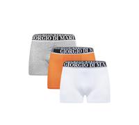 Giorgio di Mare Boxers gris chiné / orange / noir / blanc, Taille S