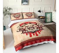 GIOSBR Hazbin Hotel 3D Imprimé Anime Movie Housse De Couette Housses De Couettes pour Adultes Et Enfants Parure De Lit avec Taies E avec Fermeture À Glissière Microfibr 3 Pièces King(220x240cm)