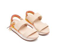 GIOSEPPO Austell Sandales de sport beiges avec détail arrière multicolore pour femme, beige, 36 EU