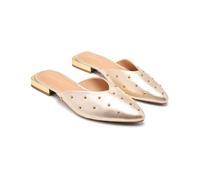 GIOSEPPO Babouches en Cuir Lanark, Platine, 41 EU