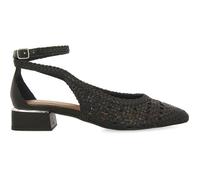 Gioseppo Ballerines Bardejov tressées bracelet en cuir noir Femme EU 40