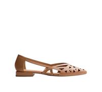 Gioseppo - Ballerine en cuir perforé - Femme - Chaussures - Brun - Taille: 36 EU