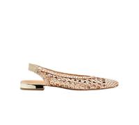Gioseppo Footwear Ballerines Guatavita tressées en cuir doré pour femme