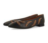 GIOSEPPO Ballerines BRODÉES en Cuir ZAMARDI