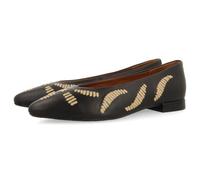 GIOSEPPO Ballerines BRODÉES en Cuir ZAMARDI
