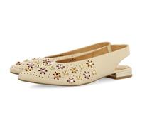 GIOSEPPO Ballerines DÉTALONNÉES en Cuir Couleur Off-White avec DÉTAIL DE Clous pour Femme DAKOVO