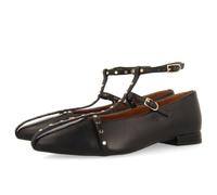 GIOSEPPO Ballerines en Cuir avec Clous Kalocsa, Noir, 40 EU