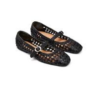 GIOSEPPO Ballerines Mary-Jane en Cuir tressé, Noir, 38 EU