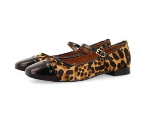GIOSEPPO Ballerines Merceditas Cuir Imprimé Léopard Sered, léopard, 39 EU