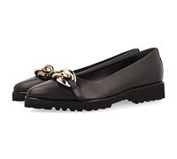 GIOSEPPO Ballerines Noires en Cuir avec Boucle et Semelle pour Femme Rosebud, Noir, 36 EU