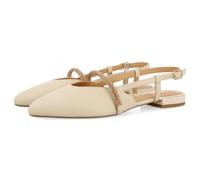 GIOSEPPO Ballerines Noires en Cuir ÉVIDÉES avec DÉTAIL DE Bride ORNÉE DE Strass pour Femme GODRANO