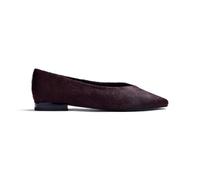 GIOSEPPO Ballerines pour Femme, Couleur Bordeaux, en Cuir Type Poil, Pointe carrée, Semelle rembourrée en Cuir et polyuréthane, Semelle en TPR. Talon 1 cm.